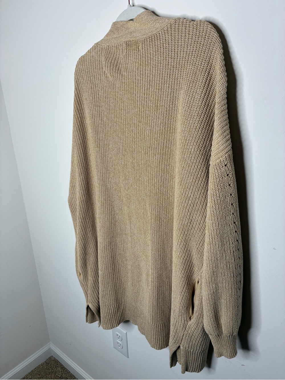Universal Thread Beige Open-Front Ribbed Cardigan - Picture 4 of 10